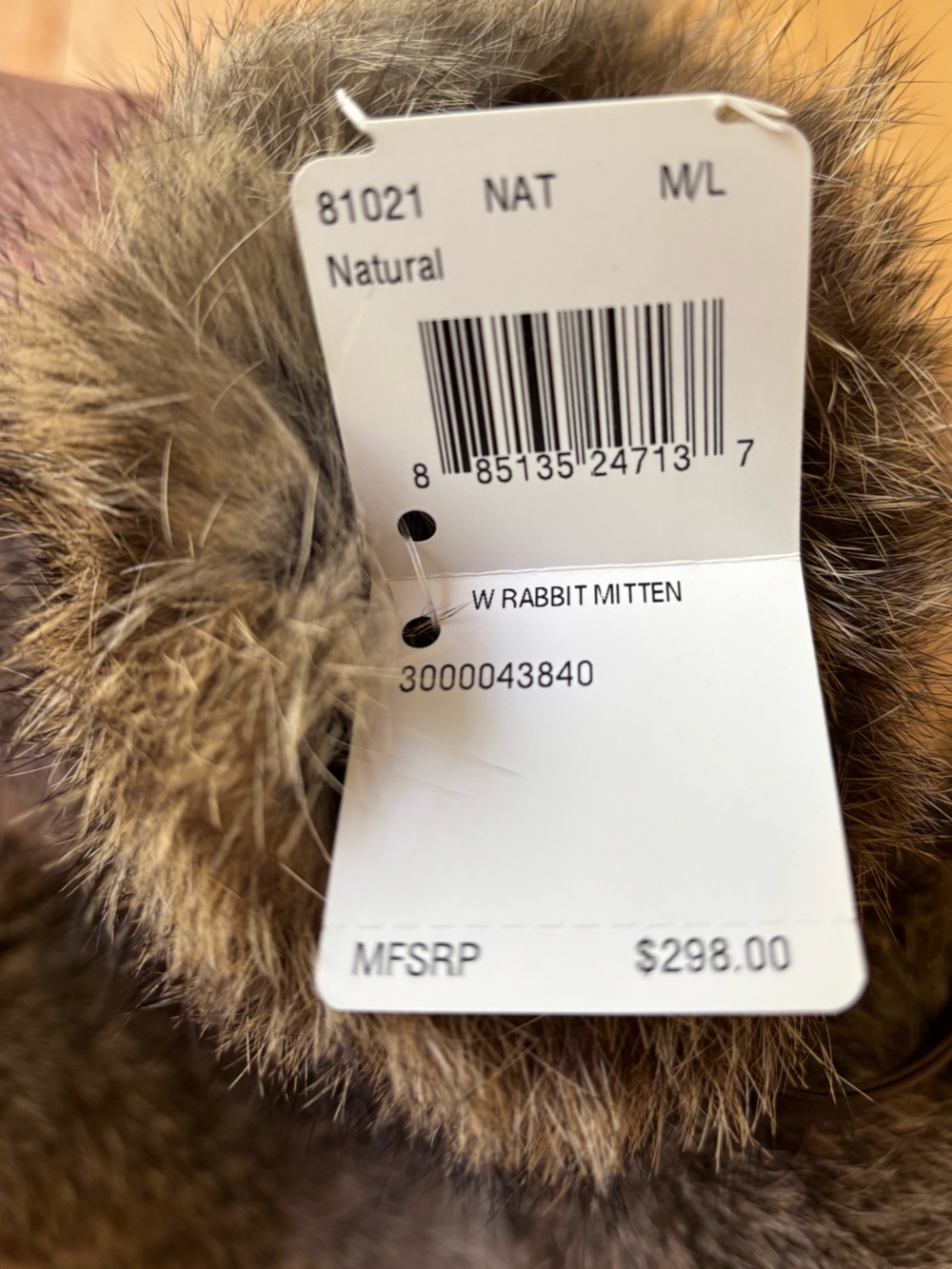 Coach Rabbit Mittens Size M/L - Picture 14 of 14